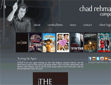 Tablet Screenshot of chadrehmann.com